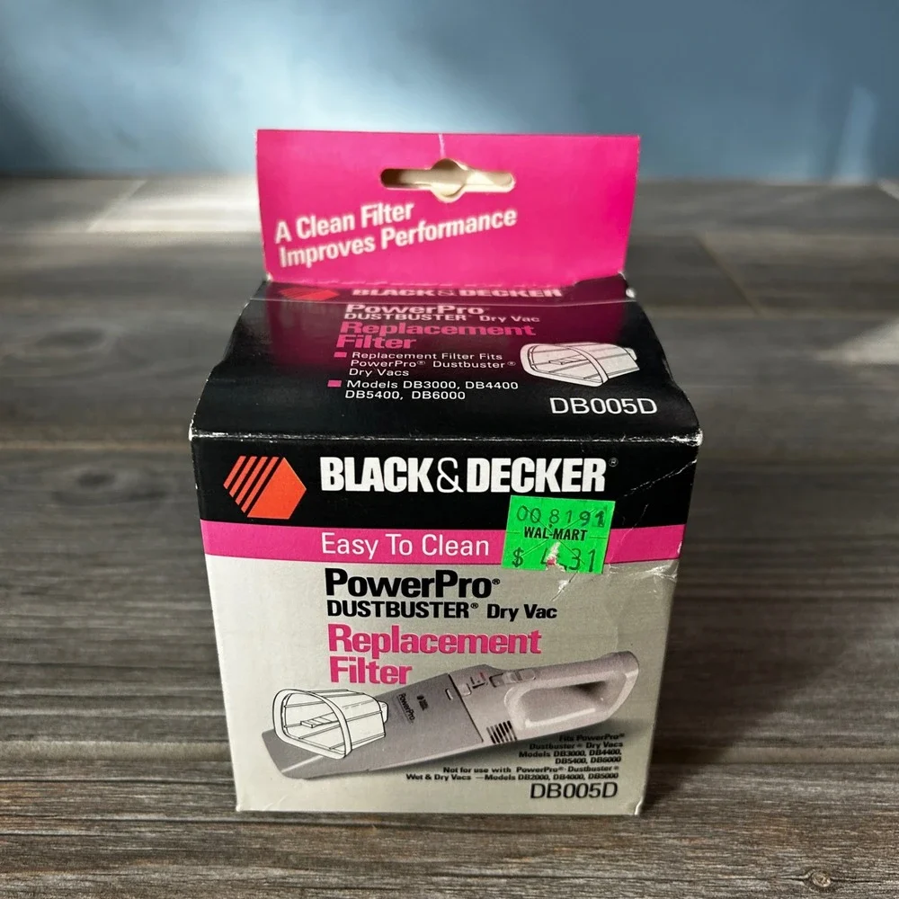 Black Decker PowerPro Dustbuster Dry Vac‎ Replacement Filter DB005D